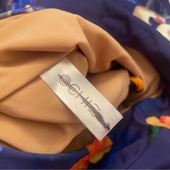 New! Ochie Midnight Floral Olivia Off Shoulder One Piece Swimsuit 3518 - Picture 7 of 9